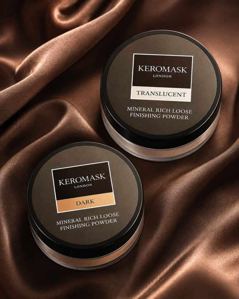 De Minerale Finishing Poeders van Keromask helpen je camouflage mooi te fixeren